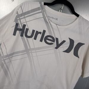Hurley Vintage Y2K Distressed Surf Skate Grunge Mall AOP Graphic T-Shirt Large
